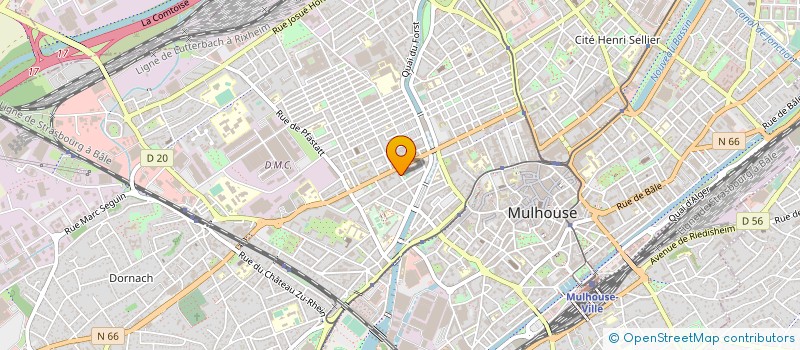 localisation de l'entreprise MADAME GOMEZ MOREIRA  MULHOUSE