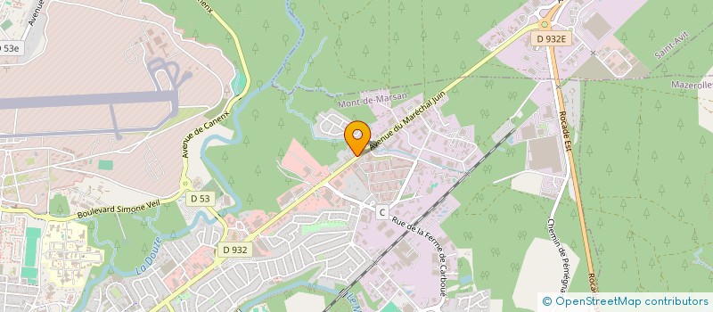 localisation de l'entreprise MADAME GORETE RIBEIRO ALVES  MONT-DE-MARSAN