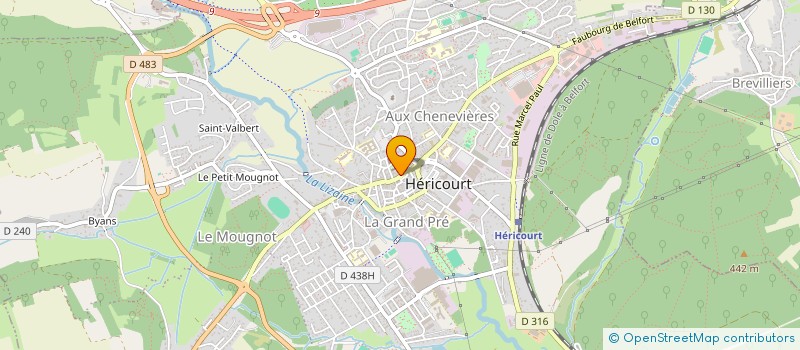 localisation de l'entreprise MADAME GORICA SIMIC  HERICOURT