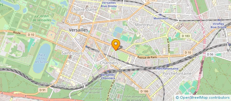localisation de l'entreprise MADAME GOTZONE PEREZ APILANEZ à VERSAILLES