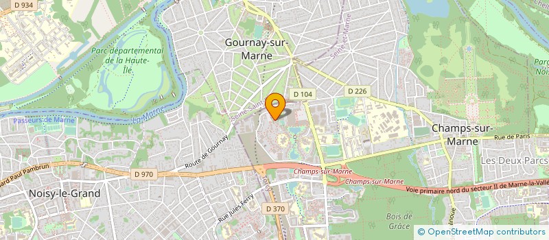 localisation de l'entreprise MADAME GOULA DRAME à CHAMPS-SUR-MARNE