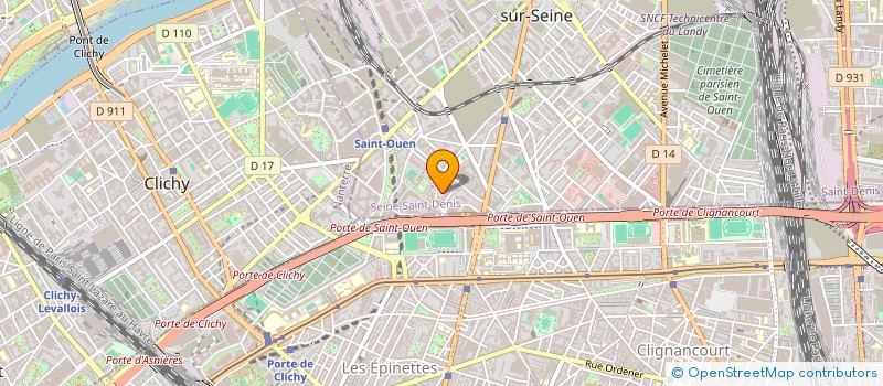 localisation de l'entreprise MADAME GOULABLE LEGRE  SAINT-OUEN-SUR-SEINE