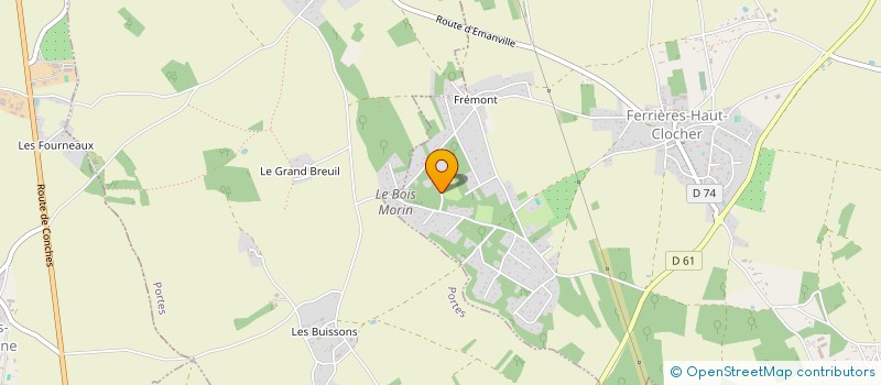 localisation de l'entreprise MADAME GOULNARA YARMOUKHAMEDOVA  FERRIERES-HAUT-CLOCHER