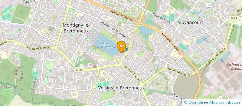 localisation de l'entreprise MADAME GOUNDO DIALLO DIALLO  VOISINS-LE-BRETONNEUX