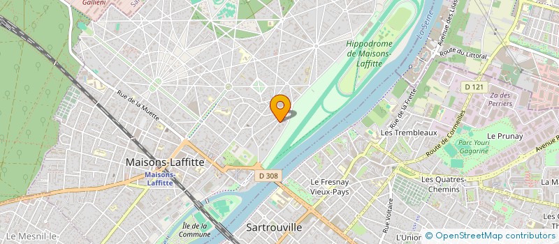 localisation de l'entreprise MADAME GOUZA NAHOUNOU  MAISONS-LAFFITTE