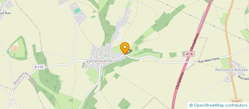 localisation de l'entreprise MADAME GRACA TEIXEIRA  VALDAMPIERRE