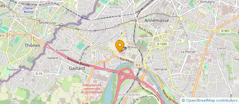 localisation de l'entreprise MADAME GRACE BAHOUKA-DEBAT  ANNEMASSE