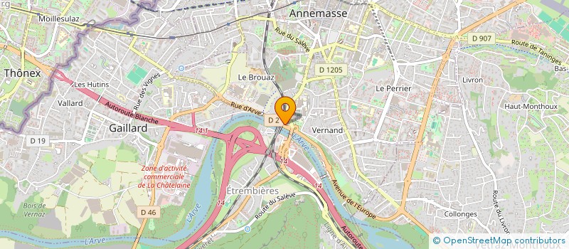 localisation de l'entreprise MADAME GRACE BAKA  ANNEMASSE