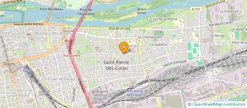 localisation de l'entreprise MADAME GRACE BEKALE EKOMOE  SAINT-PIERRE-DES-CORPS