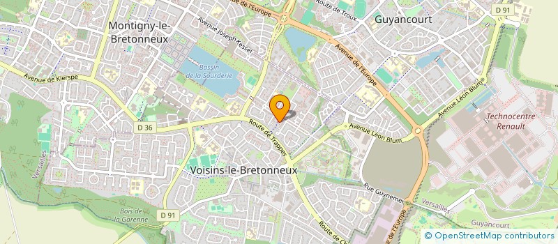 localisation de l'entreprise MADAME GRACE LITITIYO BOLOBO  VOISINS-LE-BRETONNEUX