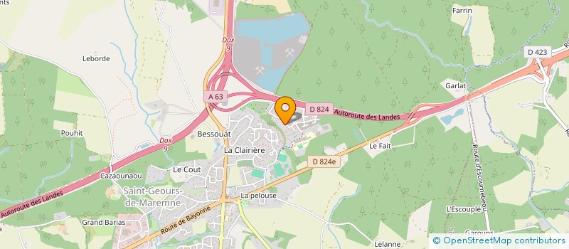 localisation de l'entreprise MADAME GRACE MASSARTIC  SAINT-GEOURS-DE-MAREMNE