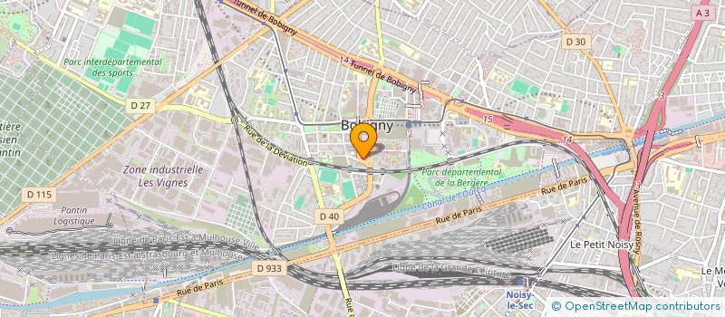 localisation de l'entreprise MADAME GRACE NZUZI-MAYAMUENE  BOBIGNY