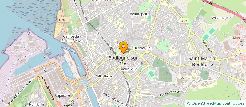 localisation de l'entreprise MADAME GRACE OKOUEGOUE OKINDA  BOULOGNE-SUR-MER