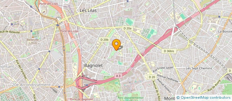 localisation de l'entreprise MADAME GRACE PELLETIER à BAGNOLET