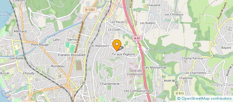 localisation de l'entreprise MADAME GRACE RAGONNET  AIX-LES-BAINS