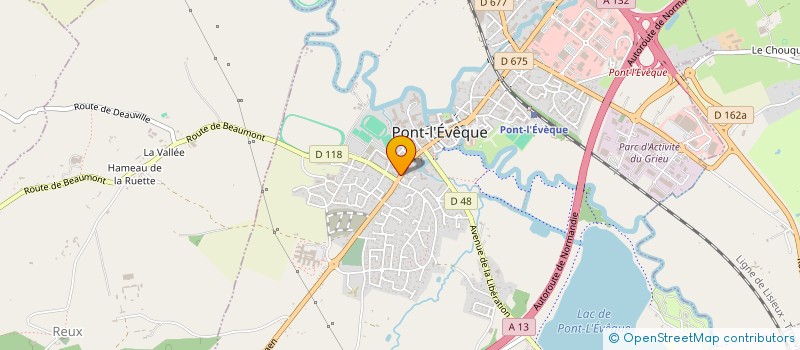 localisation de l'entreprise MADAME GRACE RICHARD  PONT-L'EVEQUE