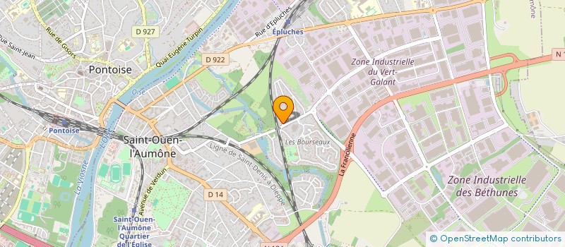 localisation de l'entreprise MADAME GRACE TCHIKOUE à SAINT-OUEN-L'AUMONE