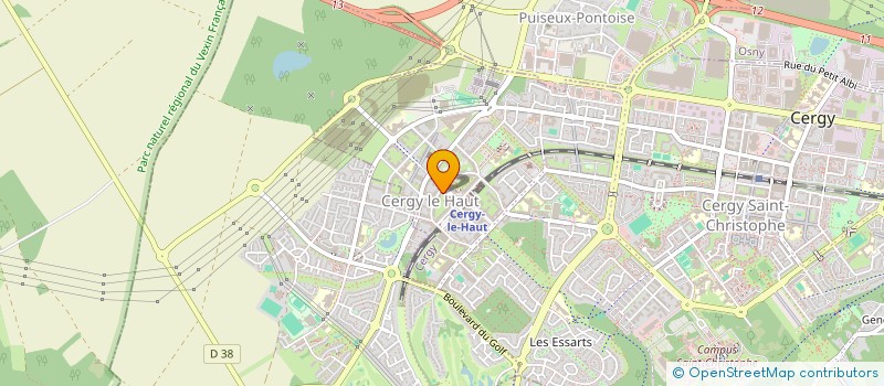 localisation de l'entreprise MADAME GRACIA BEKANGA  CERGY