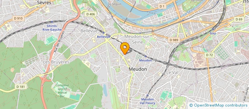 localisation de l'entreprise MADAME GRACIANE DE VISMES  MEUDON