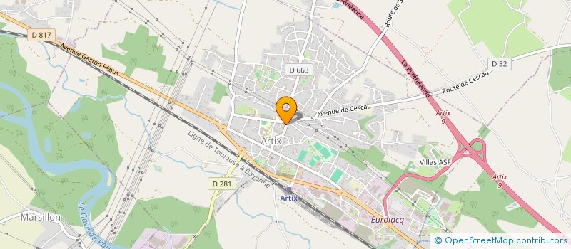 localisation de l'entreprise MADAME GRACIANNE CAZENAVE à ARTIX