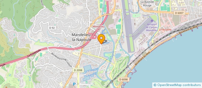 localisation de l'entreprise MADAME GRACIELE GOMES DOS SANTOS  MANDELIEU-LA-NAPOULE