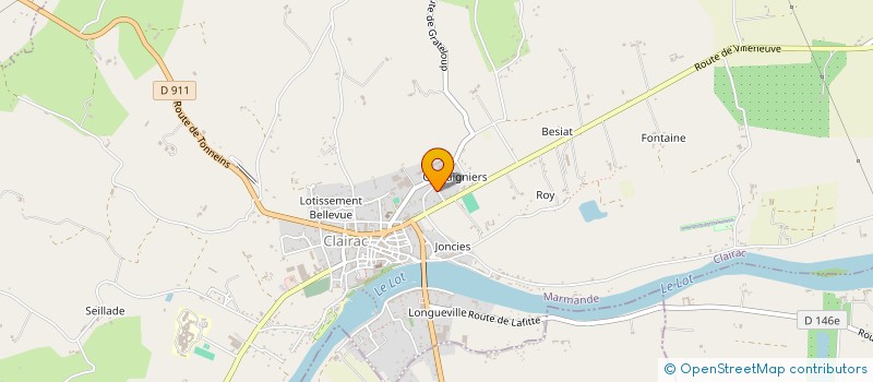 localisation de l'entreprise MADAME GRACIETE MARIA ROSA CORREIA AUGUSTO  CLAIRAC