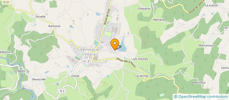 localisation de l'entreprise MADAME GRACINDA DOS SANTOS  CHATEAUNEUF-DE-VERNOUX