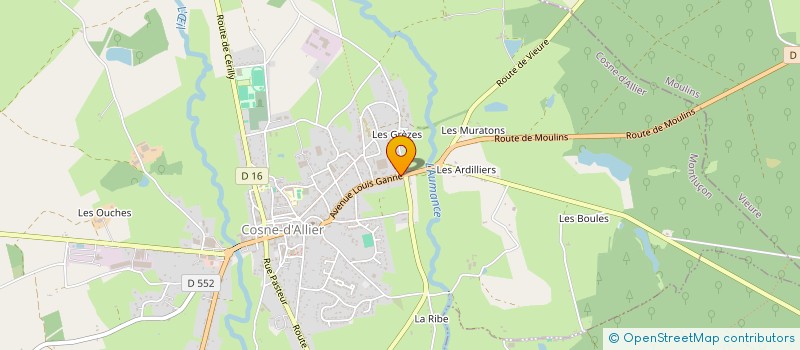 localisation de l'entreprise MADAME GRACINDA LEITE NOVAIS  COSNE-D'ALLIER