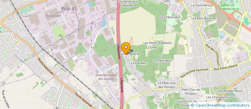 localisation de l'entreprise MADAME GRALDINE BARON  SARAN