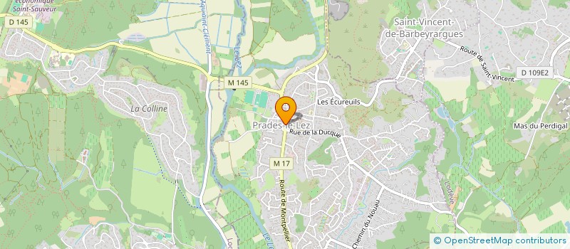 localisation de l'entreprise MADAME GRATIENNE FOURNIER  PRADES-LE-LEZ