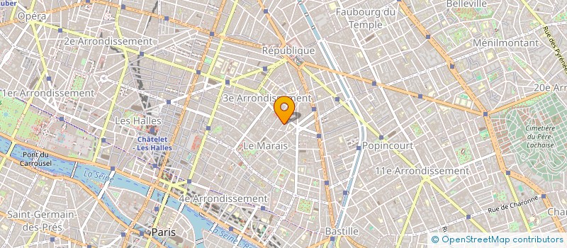 localisation de l'entreprise MADAME GRATIENNE PETITFOUR  PARIS