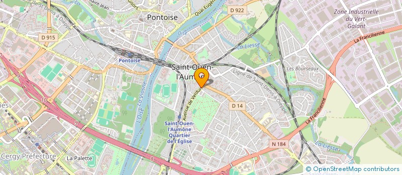 localisation de l'entreprise MADAME GRAZIELE PEREIRA DA SILVA à SAINT-OUEN-L'AUMONE