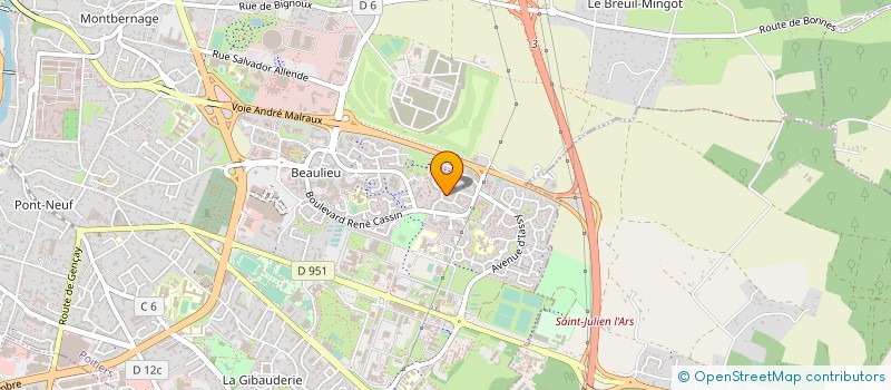 localisation de l'entreprise MADAME GRAZIELLA BLANCHARD  POITIERS