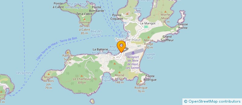 localisation de l'entreprise MADAME GRAZIELLA BUISSIERES SEVRIN à TERRE-DE-HAUT