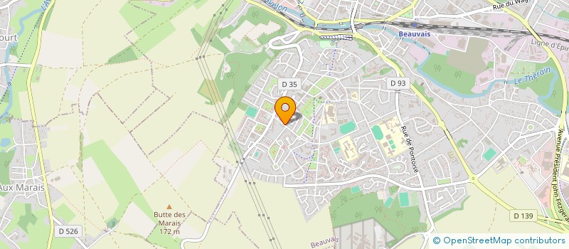 localisation de l'entreprise MADAME GRAZIELLA CAHART  BEAUVAIS