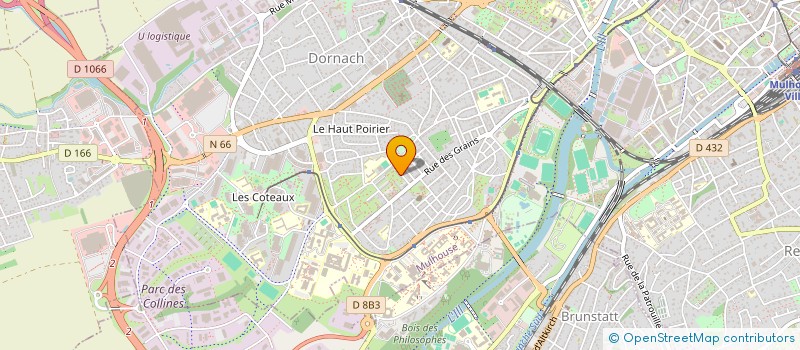 localisation de l'entreprise MADAME GRAZIELLA CHIARELLI  MULHOUSE