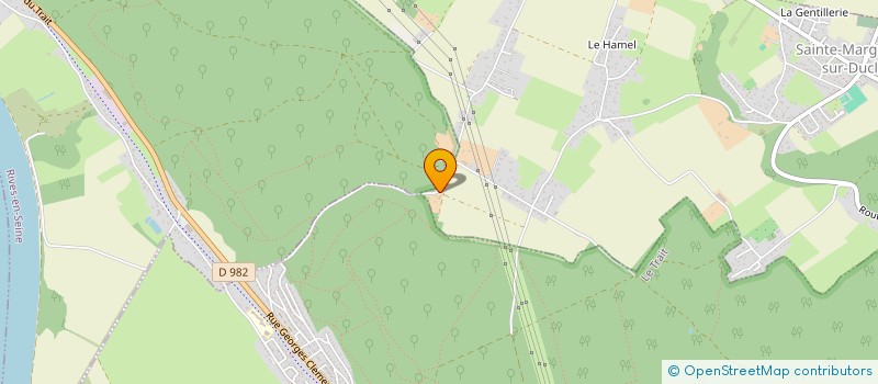 localisation de l'entreprise MADAME GRAZIELLA CLEMENT  SAINTE-MARGUERITE-SUR-DUCLAIR