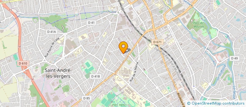 localisation de l'entreprise MADAME GRAZIELLA DE STEFANO  SAINT-ANDRE-LES-VERGERS