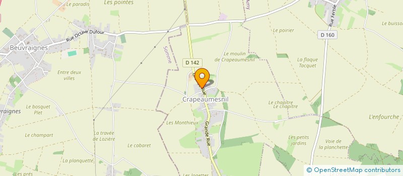 localisation de l'entreprise MADAME GRAZIELLA DELATTRE  CRAPEAUMESNIL