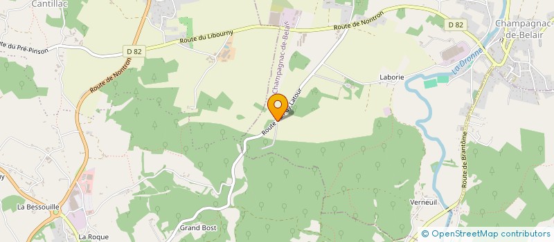 localisation de l'entreprise MADAME GRAZIELLA OGER  CHAMPAGNAC-DE-BELAIR