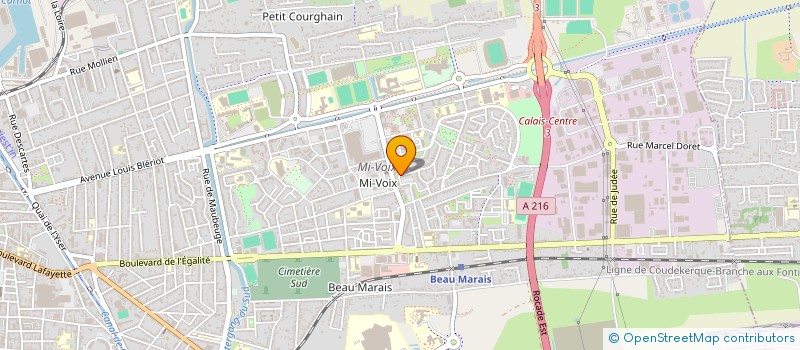 localisation de l'entreprise MADAME GRAZIELLA OURCHANI  CALAIS