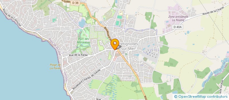 localisation de l'entreprise MADAME GRAZIELLA PEGORARO  BRETIGNOLLES-SUR-MER