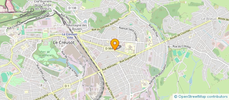 localisation de l'entreprise MADAME GRAZIELLA REBECCU  LE CREUSOT