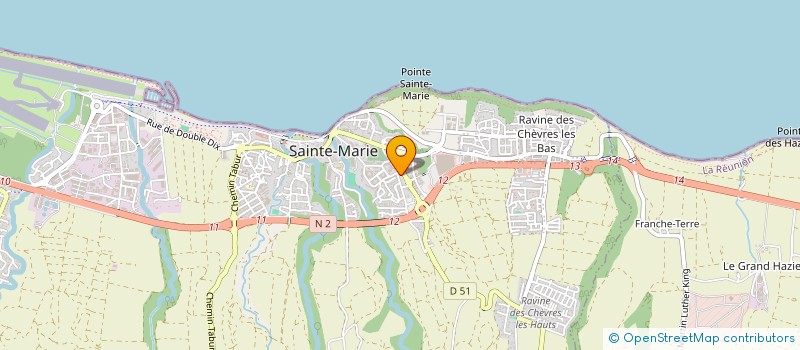 localisation de l'entreprise MADAME GRAZIELLA SINARETTY RAMARETTY  SAINTE-MARIE