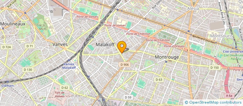 localisation de l'entreprise MADAME GRAZIELLA TEKLE  MALAKOFF