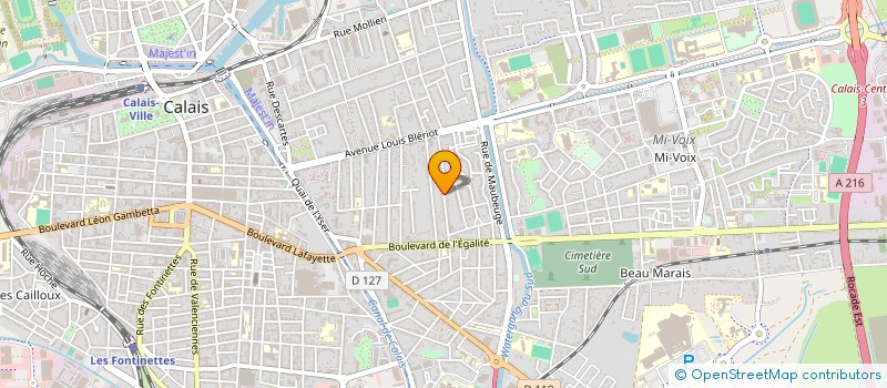 localisation de l'entreprise MADAME GRAZIELLA THOMAS  CALAIS