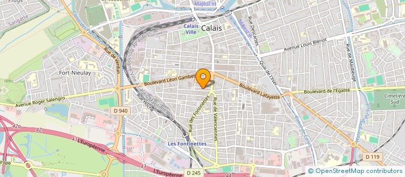 localisation de l'entreprise MADAME GRAZIELLA VERON  CALAIS