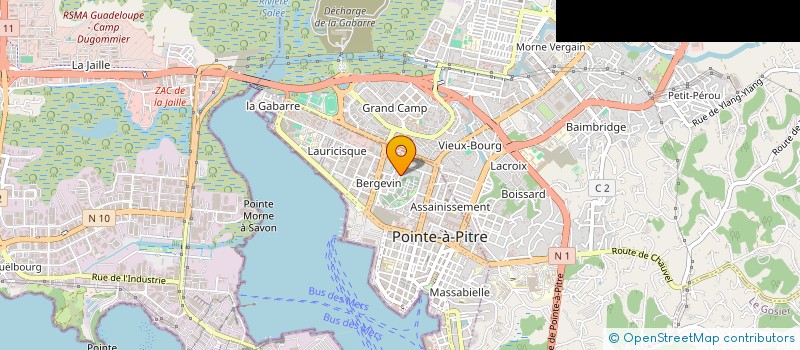 localisation de l'entreprise MADAME GRAZIETTA LUZEIN  POINTE-A-PITRE