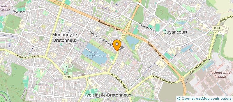 localisation de l'entreprise MADAME GRAZYNA NIZNIKOWSKA  VOISINS-LE-BRETONNEUX