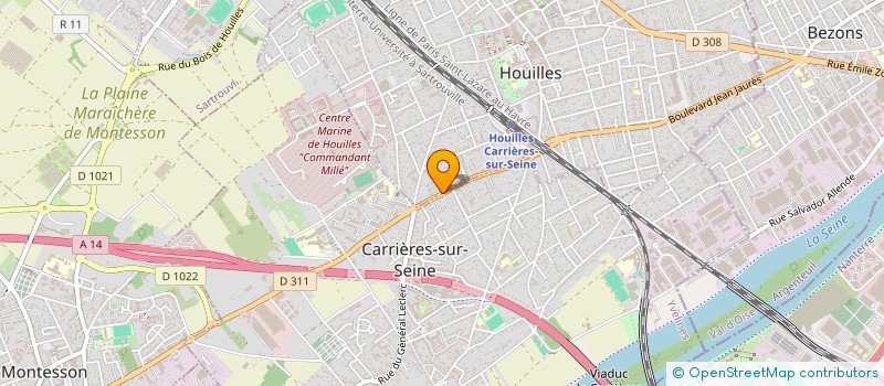 localisation de l'entreprise MADAME GREGOIRE ABONNET  HOUILLES